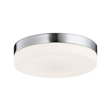 Load image into Gallery viewer, Cermack St Round Flush Mount Ceiling Light in Small/Brushed Nickel.