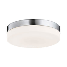 Load image into Gallery viewer, Cermack St Round Flush Mount Ceiling Light in Medium/Brushed Nickel.