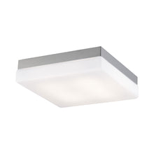 Load image into Gallery viewer, Cermack St Square Flush Mount Ceiling Light in Medium/Brushed Nickel.