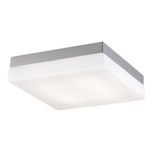 Load image into Gallery viewer, Cermack St Square Flush Mount Ceiling Light in Large/Brushed Nickel.