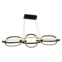 Load image into Gallery viewer, Circa LED Linear Pendant Light in Black.