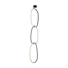 Load image into Gallery viewer, Circa Vertical LED Pendant Light in Black.