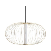 Load image into Gallery viewer, Delano LED Pendant Light in Ellipsoid/Small/Gold.