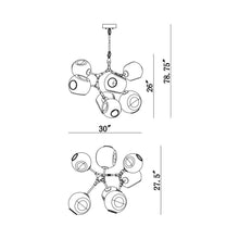 Load image into Gallery viewer, Fairfax Ave. Pendant Light - line drawing.