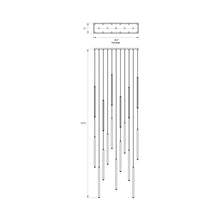 Load image into Gallery viewer, Filmore Ave. LED Linear Pendant Light - line drawing.