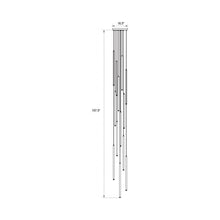 Load image into Gallery viewer, Filmore Multi-Light LED Pendant Light - line drawing.