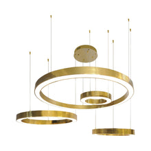 Load image into Gallery viewer, Aria LED Chandelier in Polished Brass (64-Inch).