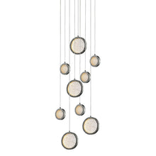 Load image into Gallery viewer, Bottega LED Multi Light Pendant Light in Polished Nickel.