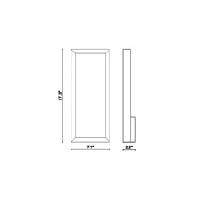 Load image into Gallery viewer, Brentwood LED Wall Light - line drawing.