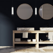 Load image into Gallery viewer, Cicada Marble Pendant Light in bathroom.