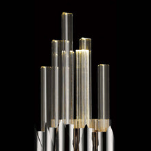 Load image into Gallery viewer, Glacier Cylindrical LED Wall Light in Detail.