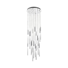 Load image into Gallery viewer, Main St. LED Chandelier in Polished Nickel.