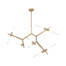 Load image into Gallery viewer, San Vincente LED Chandelier in Brushed Brass (10-Light).