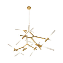 Load image into Gallery viewer, San Vincente LED Chandelier in Brushed Brass (14-Light).
