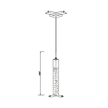 Load image into Gallery viewer, The Original Glacier LED Pendant Light - line drawing.