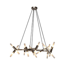 Load image into Gallery viewer, Manhattan Ave. LED Pendant Light in Polished Nickel.