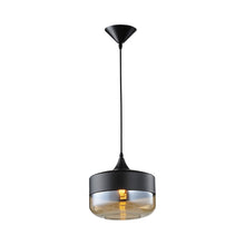 Load image into Gallery viewer, Robertson Blvd Pendant Light in Black Organza Silk (10-Inch).