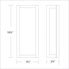 Load image into Gallery viewer, Axel Outdoor LED Wall Light - line drawing.