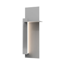 Load image into Gallery viewer, Backgate™ Outdoor LED Wall Light in Small/Textured Gray/Left.