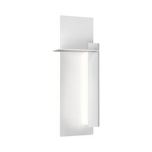 Load image into Gallery viewer, Backgate™ Outdoor LED Wall Light in Small/Textured White/Right.