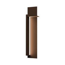 Load image into Gallery viewer, Backgate™ Outdoor LED Wall Light in Large/Textured Bronze/Left.