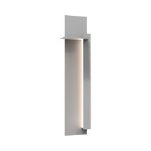 Load image into Gallery viewer, Backgate™ Outdoor LED Wall Light in Large/Textured Gray/Right.