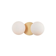 Load image into Gallery viewer, Baird LED Bathroom Vanity Light in 2-Light/Aged Brass.