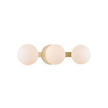 Load image into Gallery viewer, Baird LED Bathroom Vanity Light in 3-Light/Aged Brass.