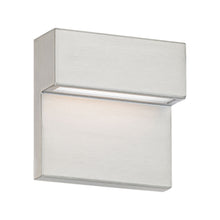 Load image into Gallery viewer, Balance Outdoor LED Wall Light in Brushed Aluminum (3500K).