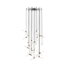 Load image into Gallery viewer, Ballet™ Spreader LED Multi Light Pendant Light in Satin Black/Swag (24-Light).