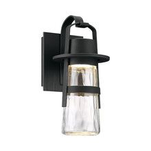 Load image into Gallery viewer, Balthus Outdoor LED Wall Light in Black.