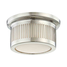 Load image into Gallery viewer, Bangor LED Flush Mount Ceiling Light in Polished Nickel.
