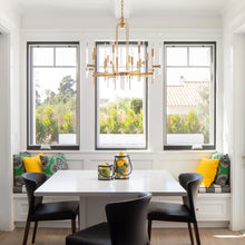 Load image into Gallery viewer, Bari Chandelier in dining room.