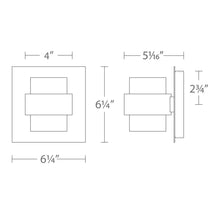 Load image into Gallery viewer, Barrel Outdoor LED Wall Light - line drawing.