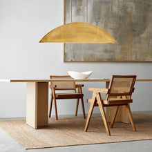 Load image into Gallery viewer, Bau LED Linear Suspension Light in dining room.