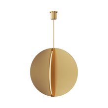 Load image into Gallery viewer, Bau LED Pendant Light in Large/Natural Brass.