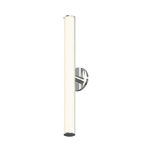 Load image into Gallery viewer, Bauhaus Columns™ LED Bath Wall Light in Medium/Satin Chrome.