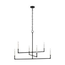 Load image into Gallery viewer, Bayview Chandelier in Large/Non-Linear/Aged Iron.