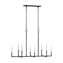 Load image into Gallery viewer, Bayview Chandelier in Linear/Aged Iron.