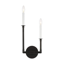 Load image into Gallery viewer, Bayview Double Bath Wall Light in Left/Aged Iron.