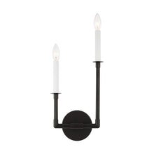Load image into Gallery viewer, Bayview Double Bath Wall Light in Right/Aged Iron.
