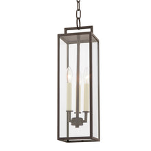 Load image into Gallery viewer, Beckham Outdoor Pendant Light in Textured Bronze.