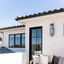Load image into Gallery viewer, Beckham Outdoor Wall Light in Outdoor Area.