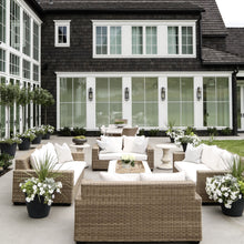 Load image into Gallery viewer, Beckham Outdoor Wall Light in Outdoor Area.
