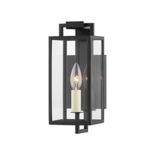 Load image into Gallery viewer, Beckham Outdoor Wall Light in Forged Iron (1-Light/12-Inch).