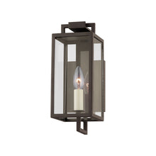 Load image into Gallery viewer, Beckham Outdoor Wall Light in Textured Bronze (1-Light/12-Inch).
