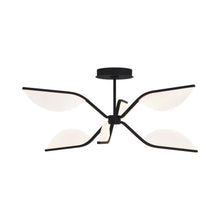 Load image into Gallery viewer, Belterra LED Semi Flush Ceiling Light in Matte Black.