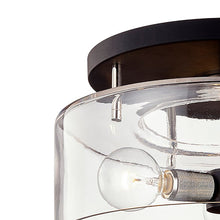 Load image into Gallery viewer, Bergamot Station Outdoor Semi-Flush Ceiling Light in Detail.