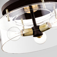 Load image into Gallery viewer, Bergamot Station Outdoor Semi-Flush Ceiling Light in Detail.