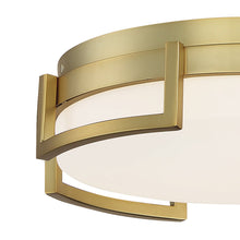 Load image into Gallery viewer, Bezel Set LED Flush Mount Ceiling Light in Detail.
